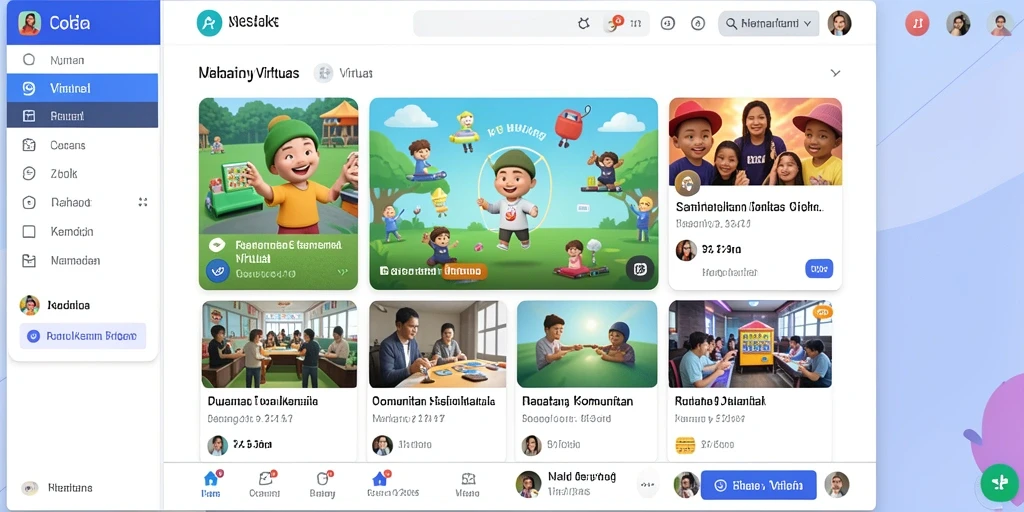 Tampilan antarmuka utama yang menarik dan user-friendly.